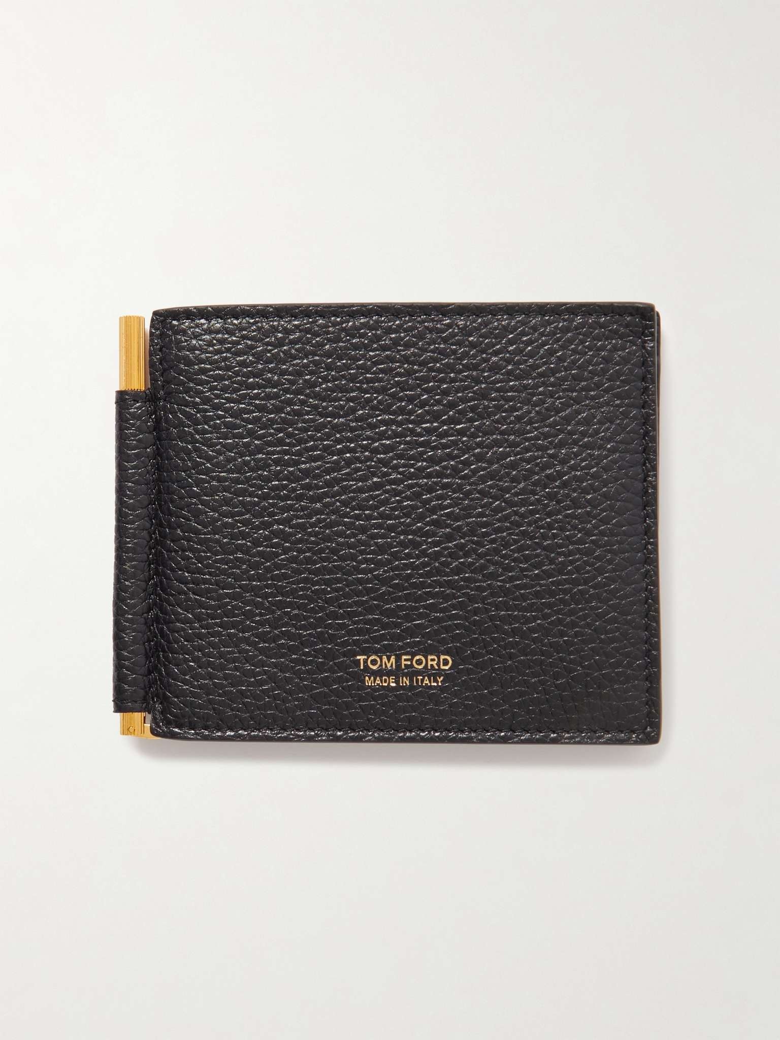 Full-Grain Leather Billfold Wallet with Money Clip - 1