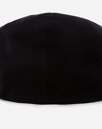 Dolce & Gabbana Velvet cotton flat cap outlook