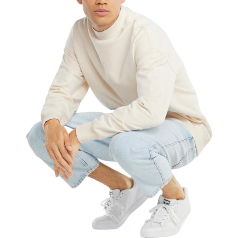 PUMA Classics High Crew Neck Sweater 'White' 533102-99 - 3