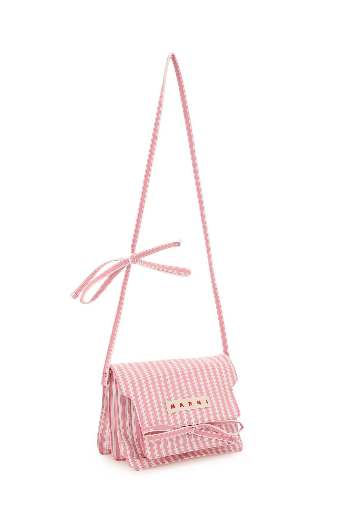 STRIPED CANVAS MEDIUM TRUNK BAG - 3