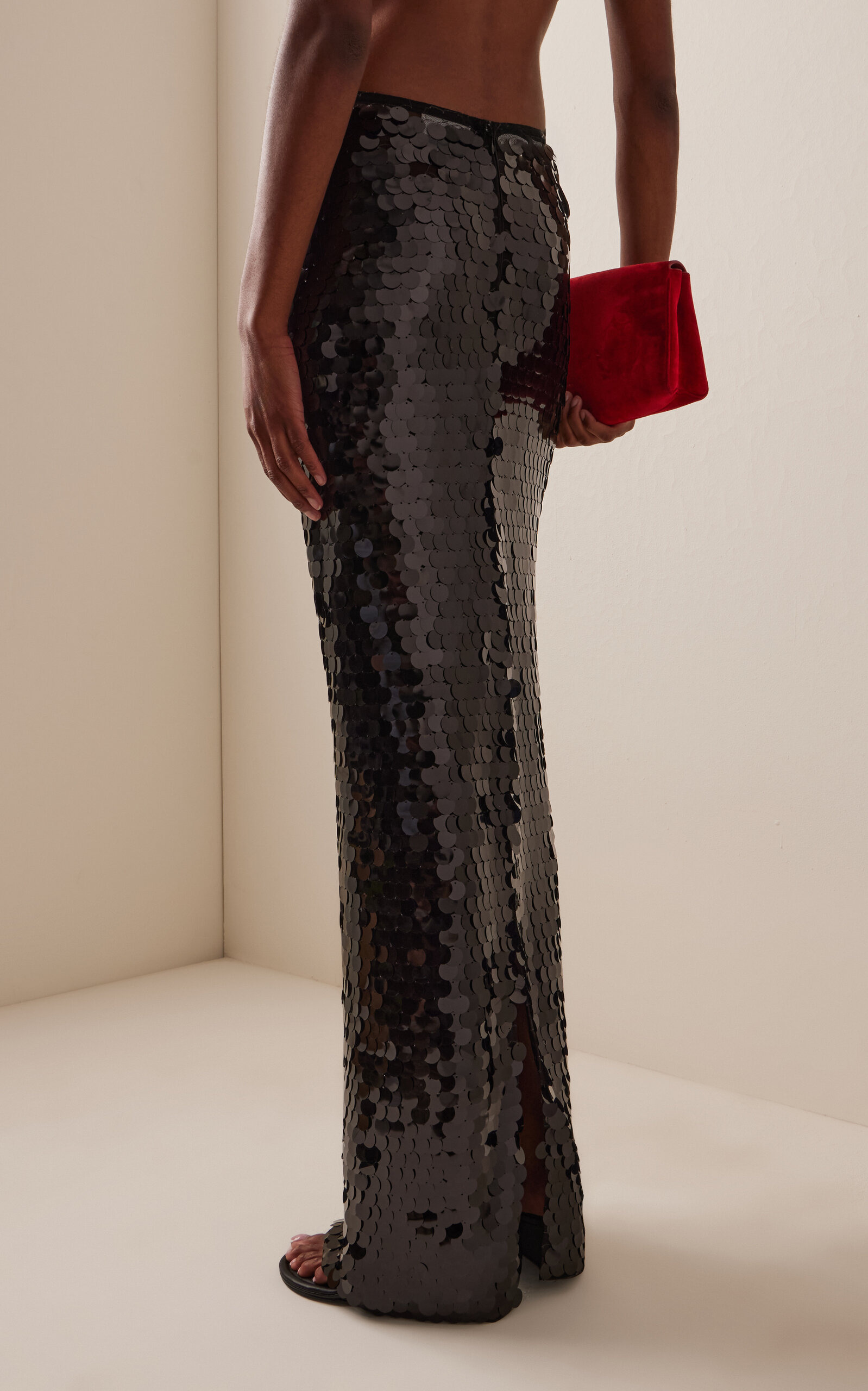 Sequined Mermaid Skirt black - 4