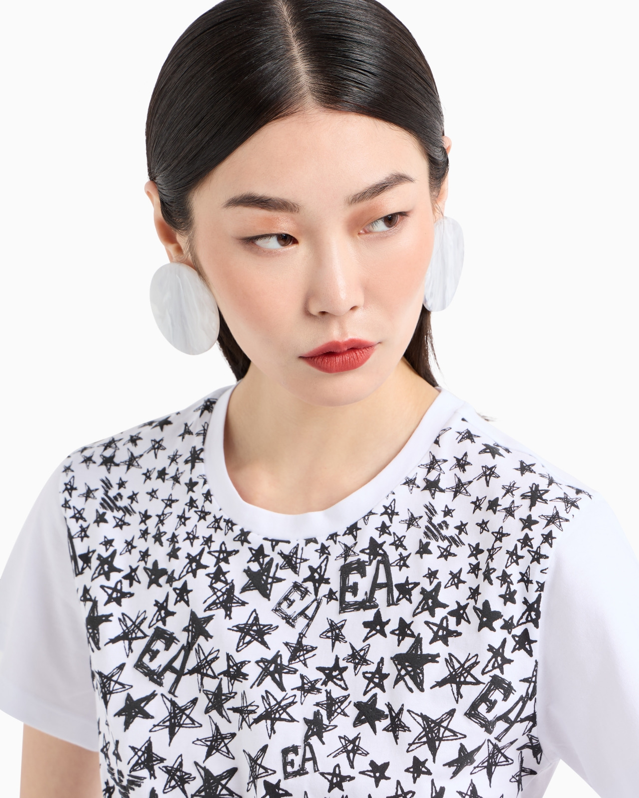 ASV organic jersey T-shirt with all-over star print - 5