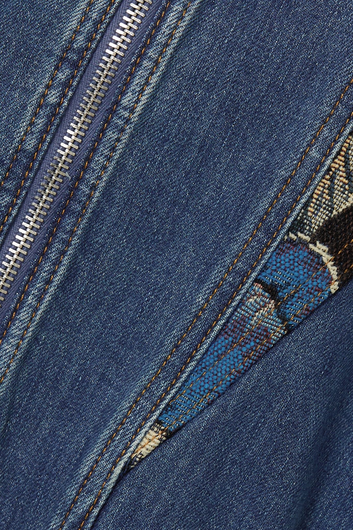 Patchwork denim, jacquard and cotton-corduroy jacket - 5