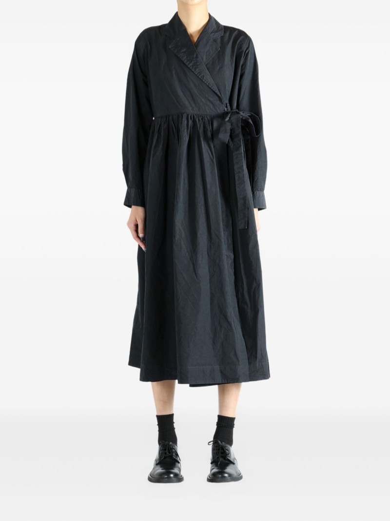 CASEY/CASEY Taffeta Colette wrap-effect gathered midi dress outlook