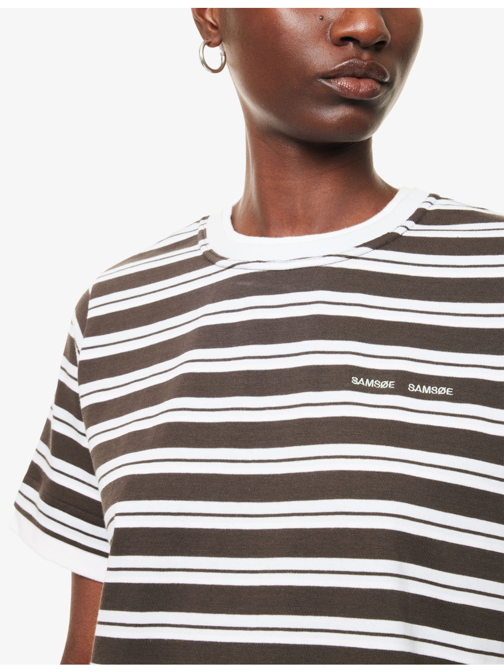 Sacamina Striped Cotton-Jersey T-shirt - 5