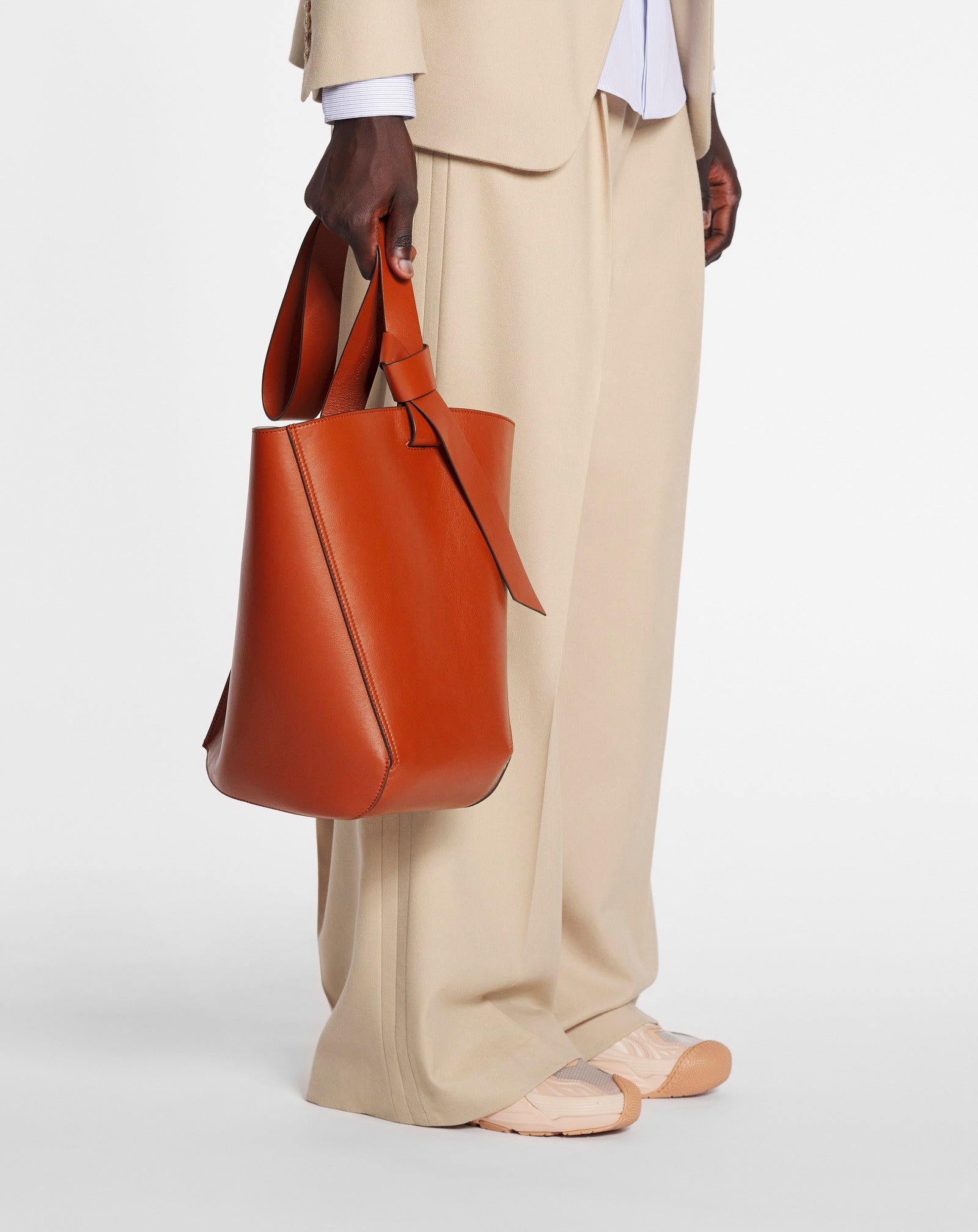 LEATHER MM HOBO TIE BAG - 7
