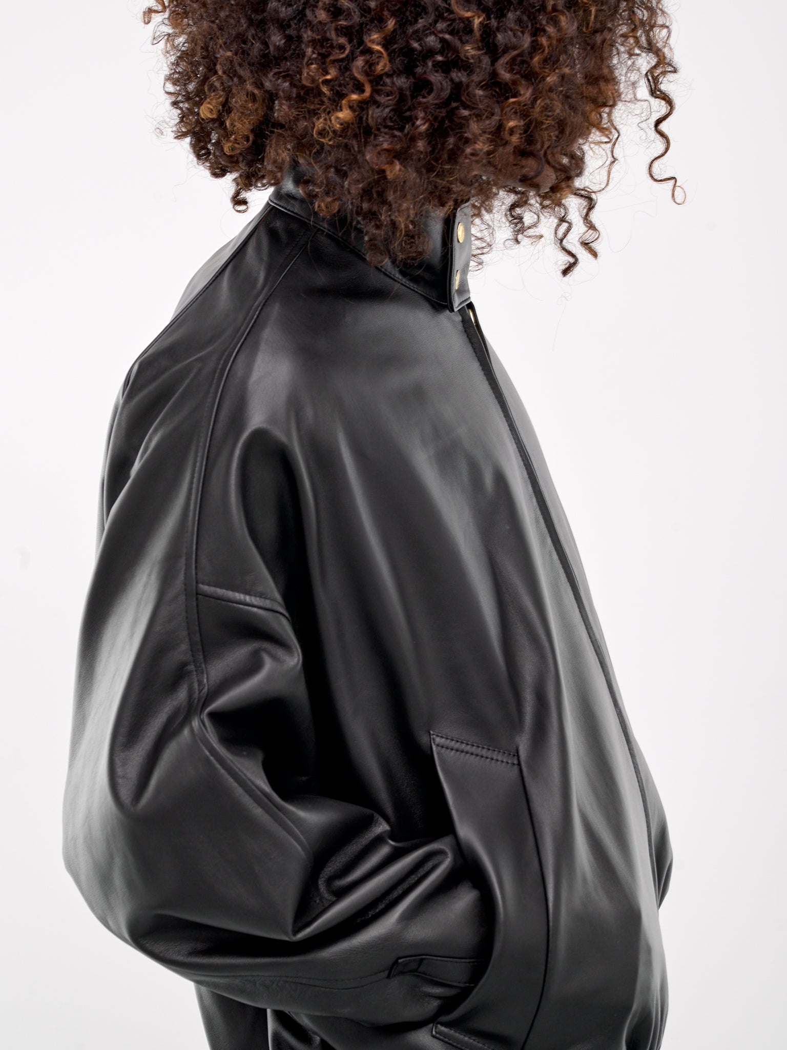 Nappa Leather Bomber Jacket - 5