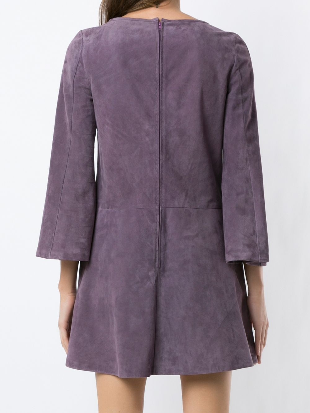 panelled flared dress - 4