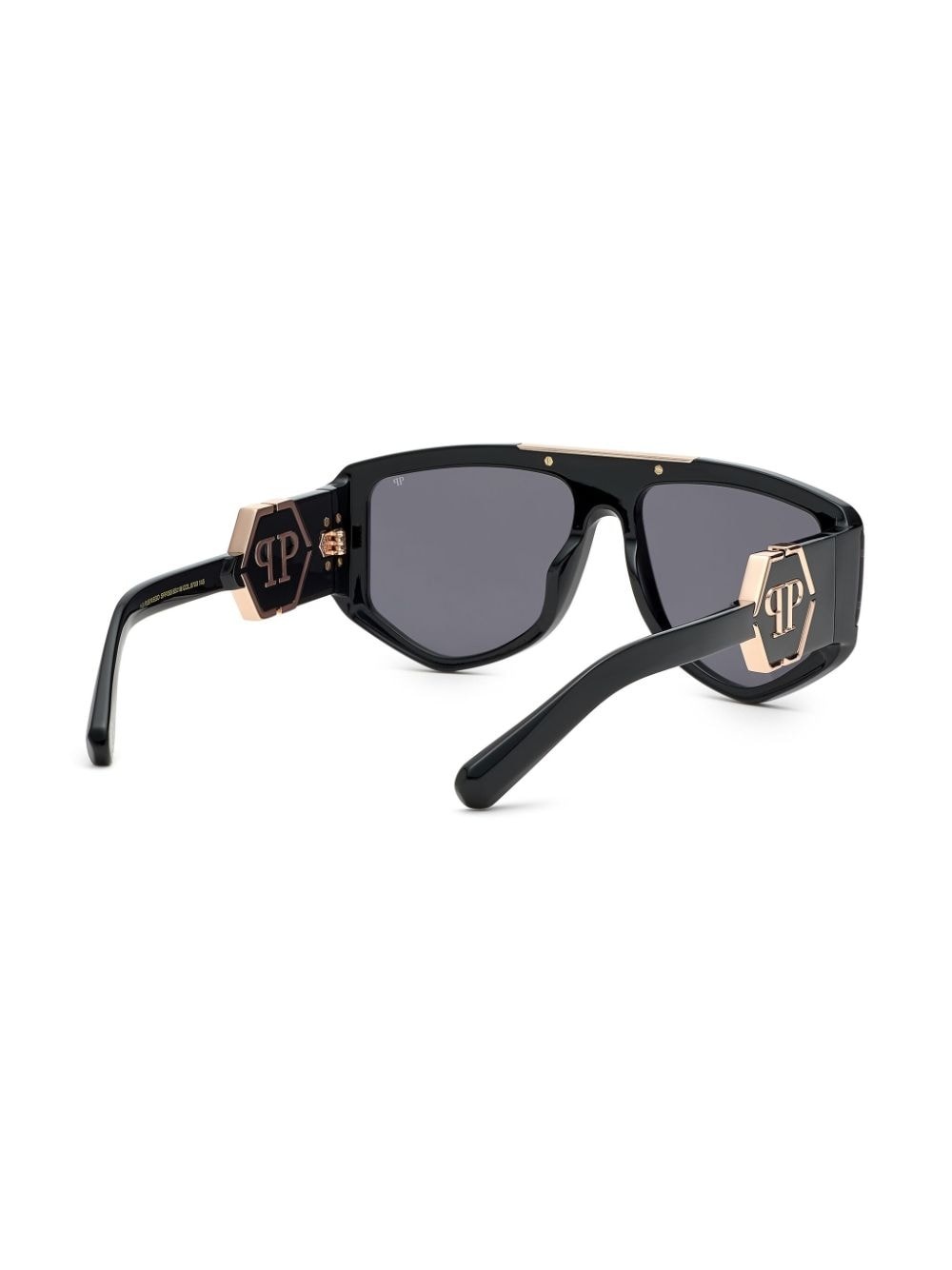Rectangular logo-plaque sunglasses - 4