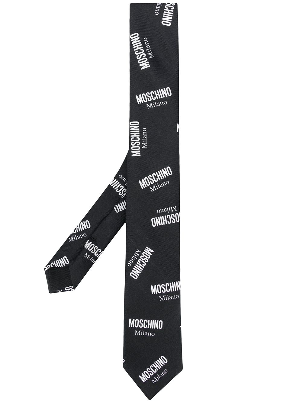 logo print tie - 1