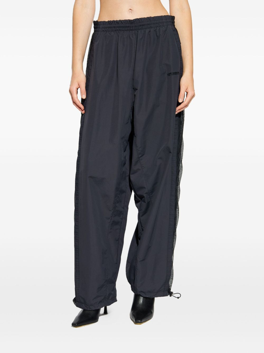 mesh-panel trousers - 3