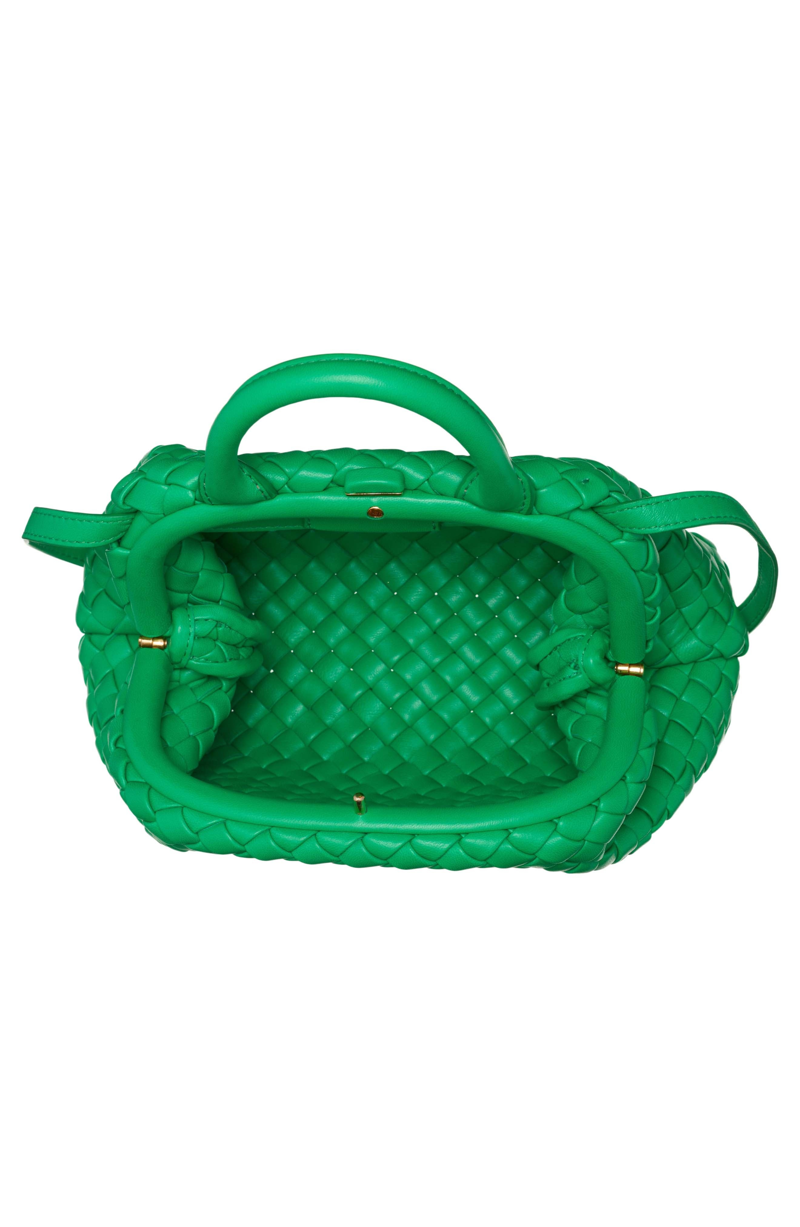 Mini Intrecciato Leather Top Handle Bag - 4