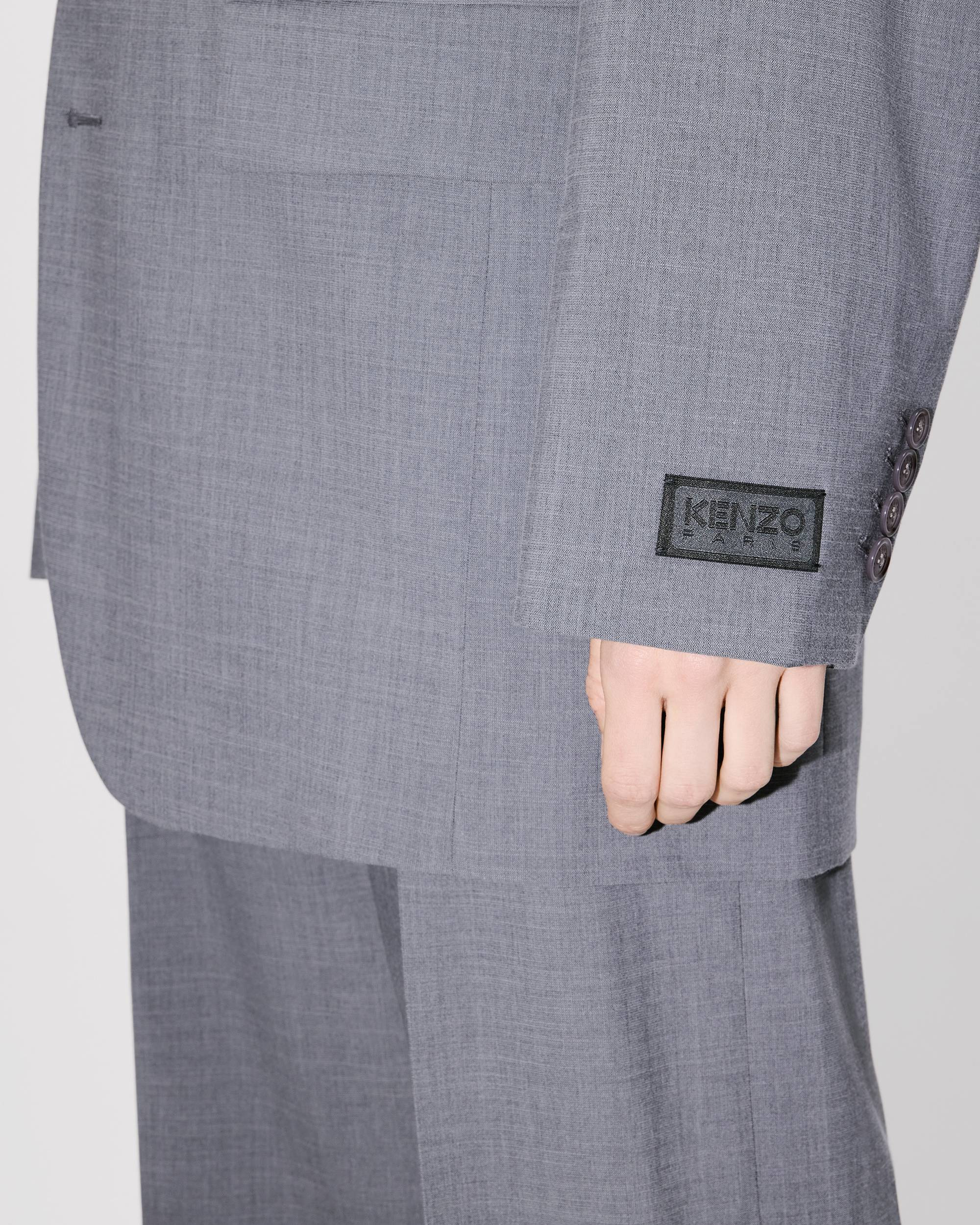 Oversized wool kimono blazer - 9
