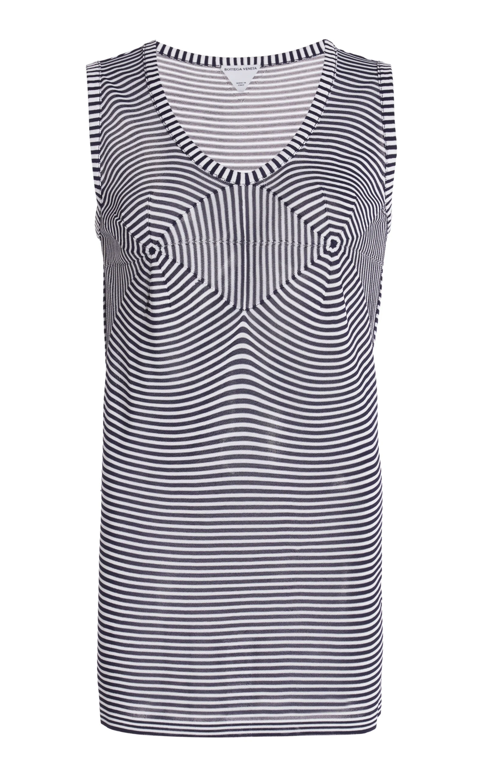Striped Knit Tank Top navy - 1