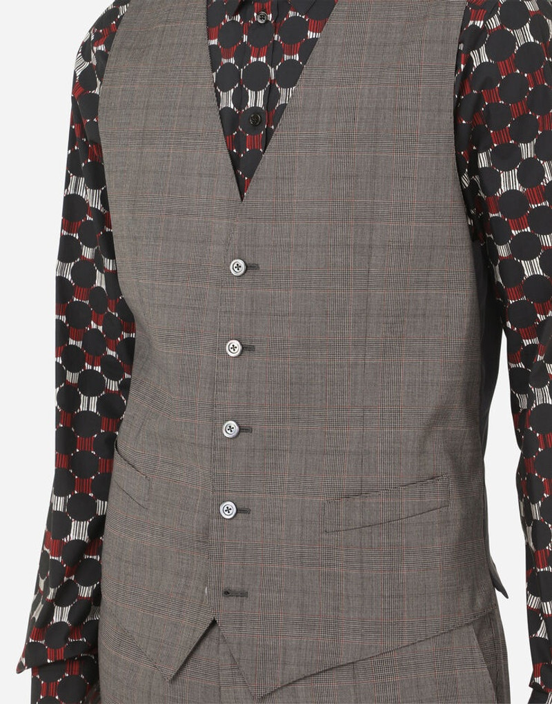 Wool glen plaid vest 4