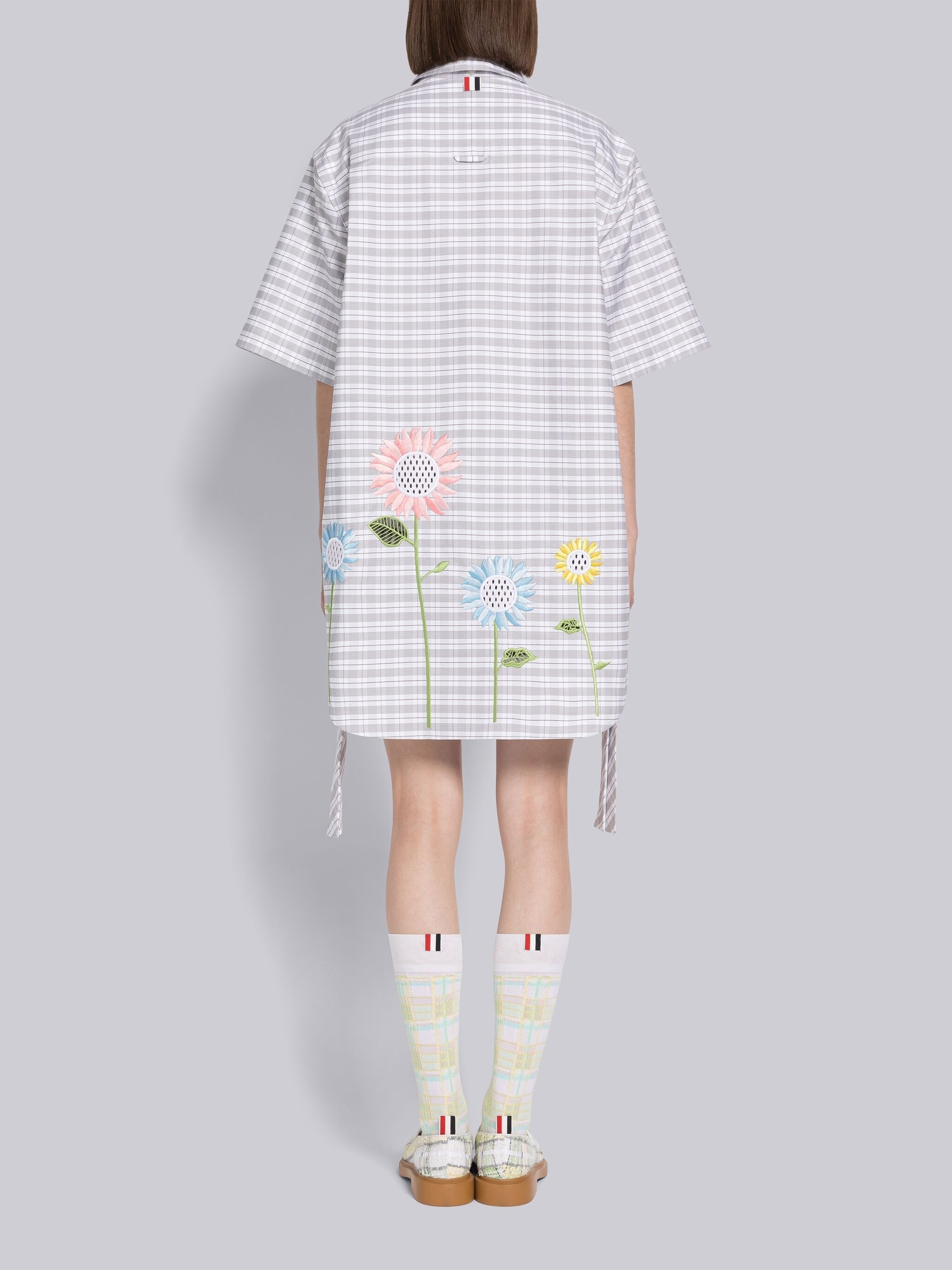 Broderie Anglaise Gathered Mini Shirtdress - 3