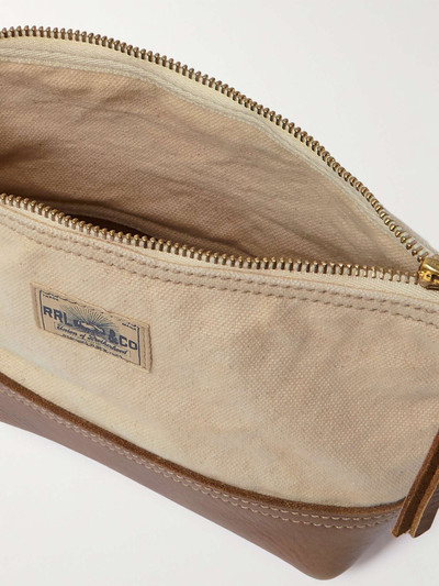 RRL by Ralph Lauren Leather-Trimmed Canvas Pouch outlook