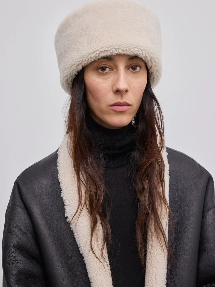 Shearling hat - 1