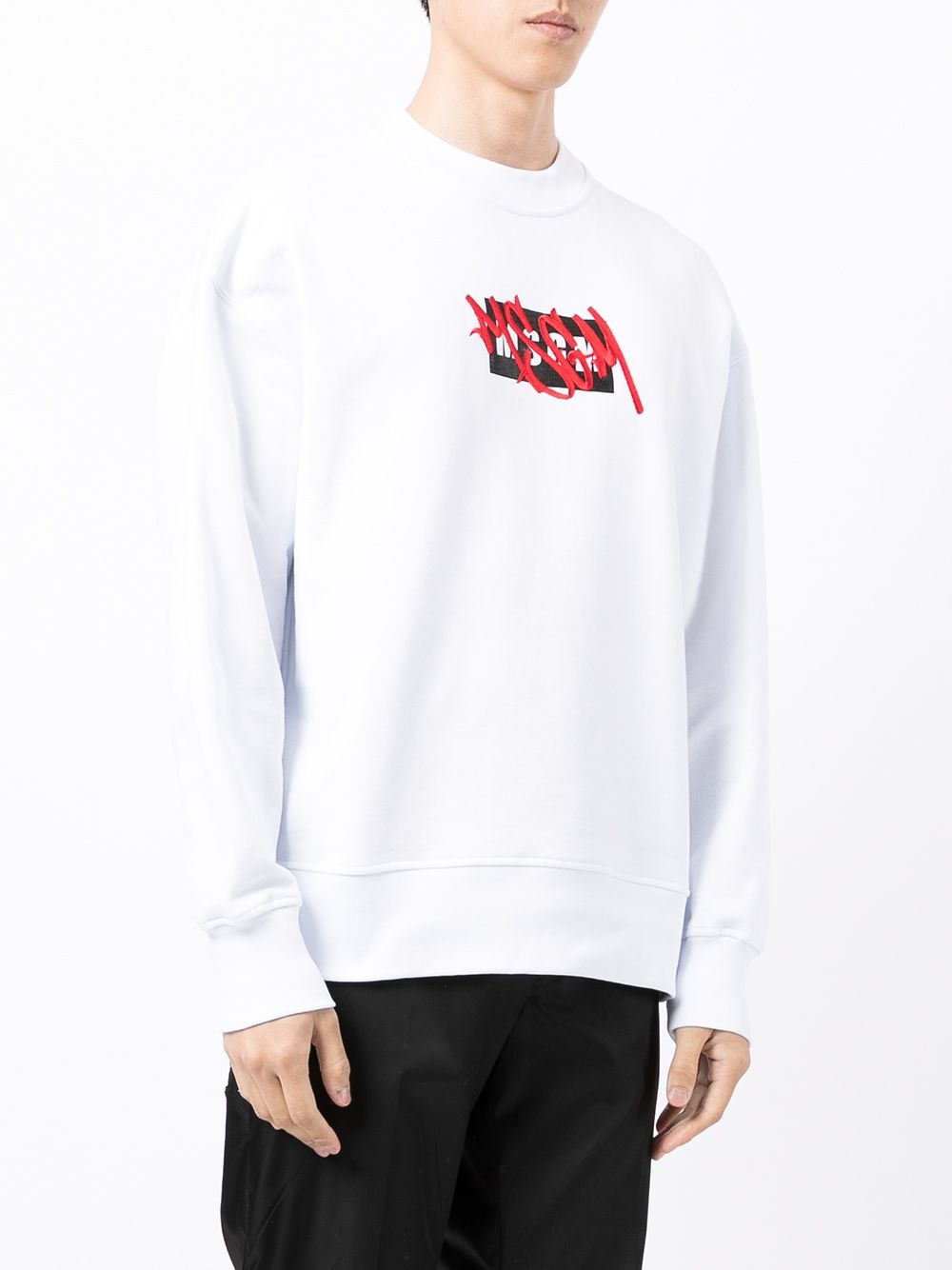 logo embroidery sweatshirt - 3