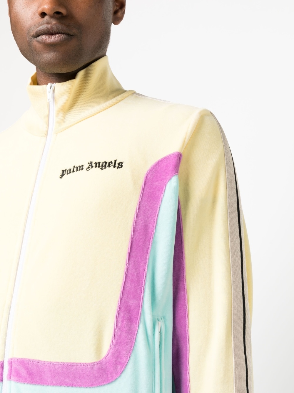 colour-block logo-print track jacket - 5