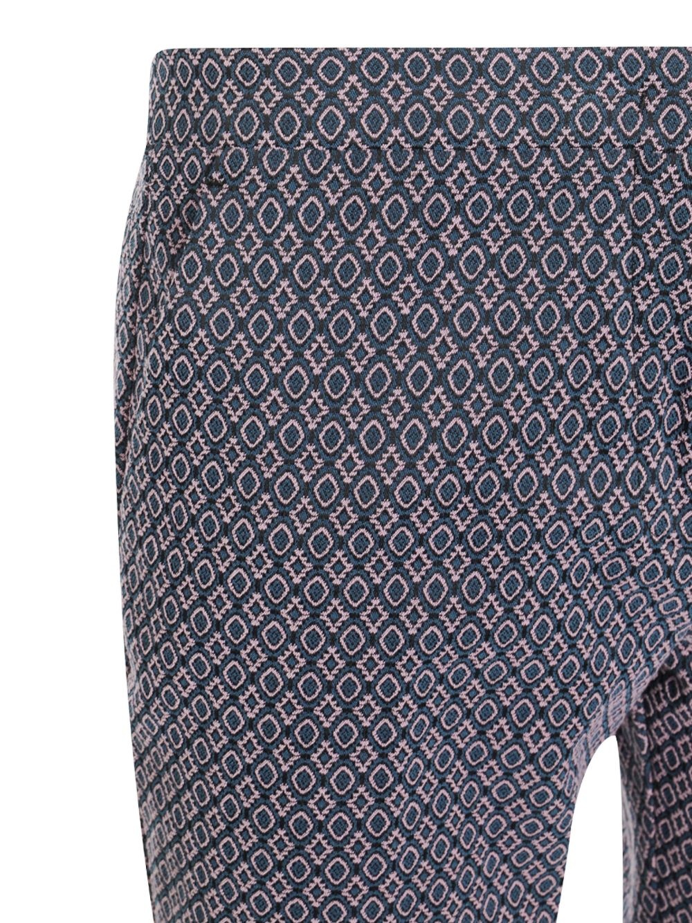 jacquard-pattern trousers - 3