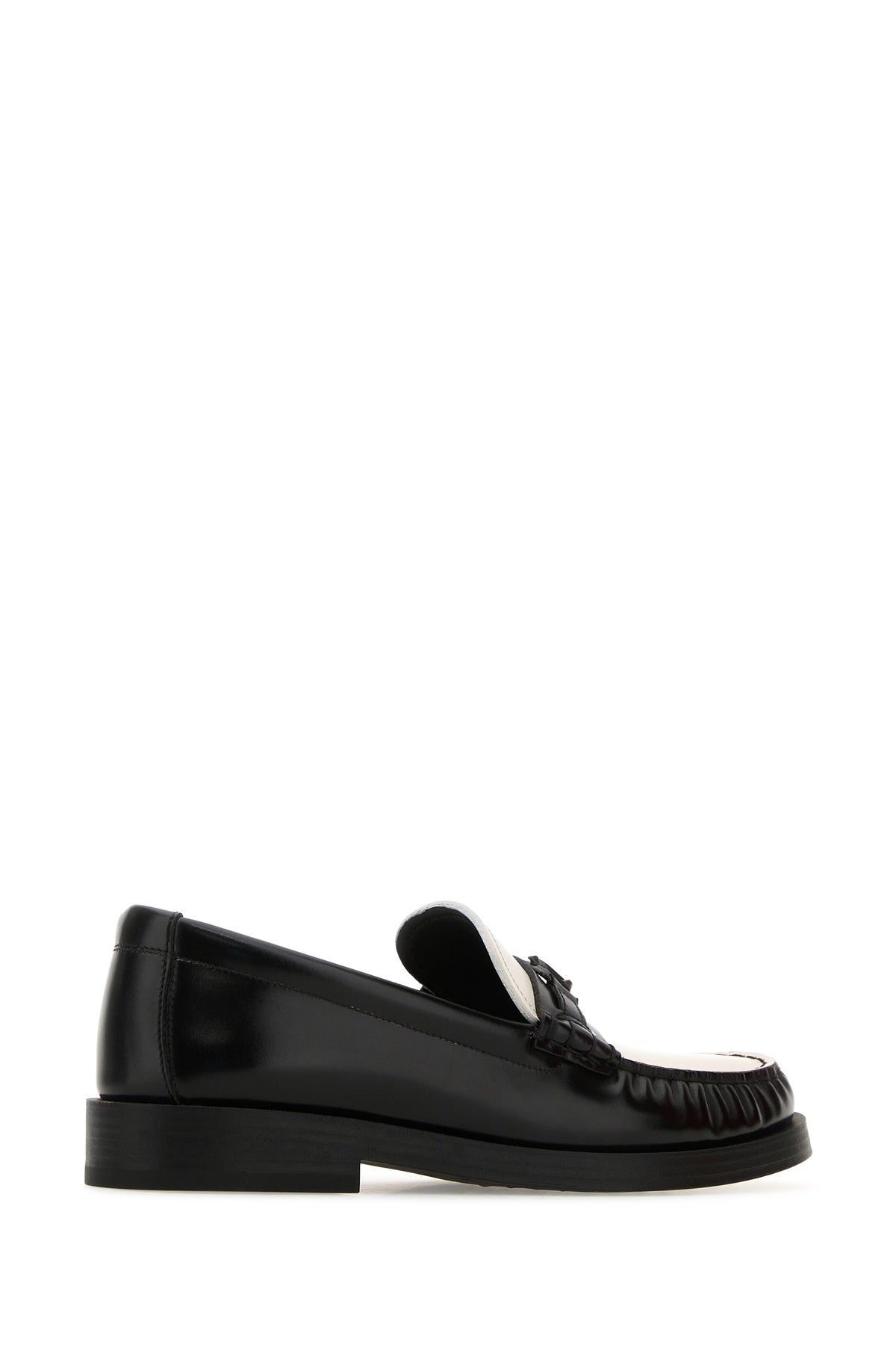 Two-tone leather Addie loafers - 3