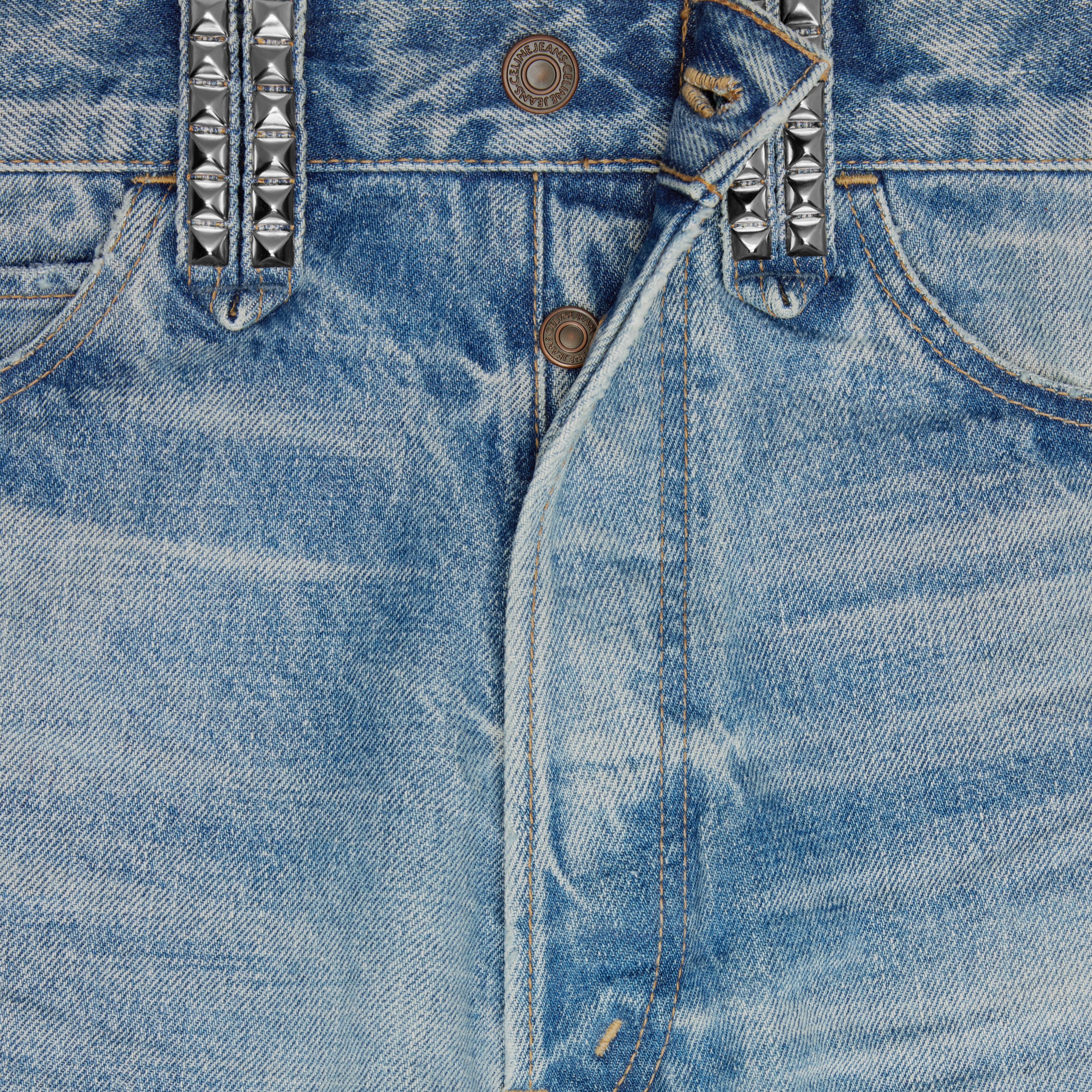 wesley shorts with studs in zuma wash denim - 4