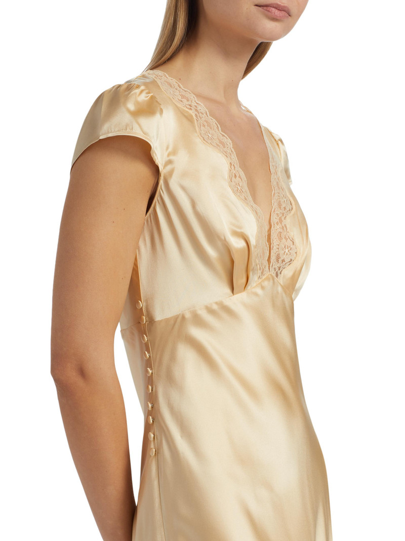 Women's Florence Silk Midi-Dress - Blonde 6