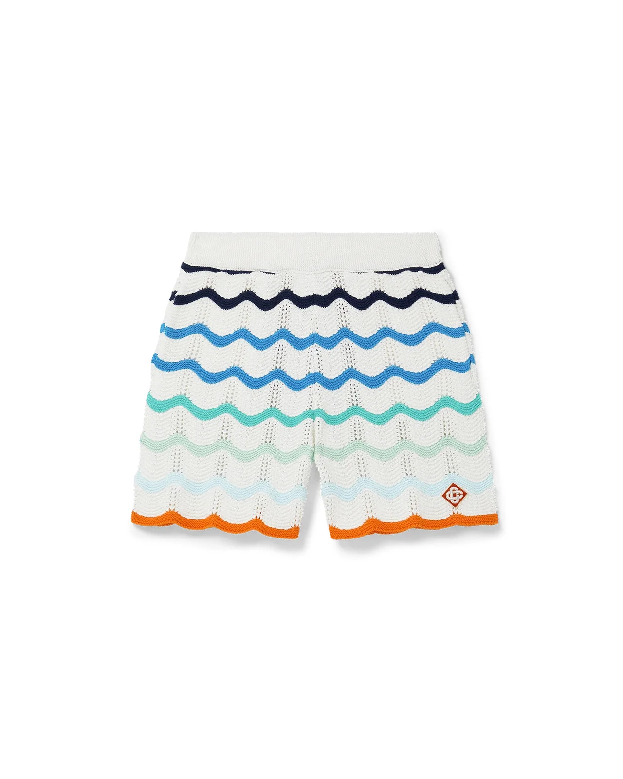 Gradient Wave Crochet Shorts | Casablanca Paris - 1
