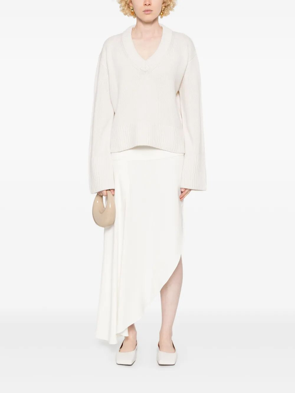 Lisa Yang Women "Aletta" Vneck Sweater - 2
