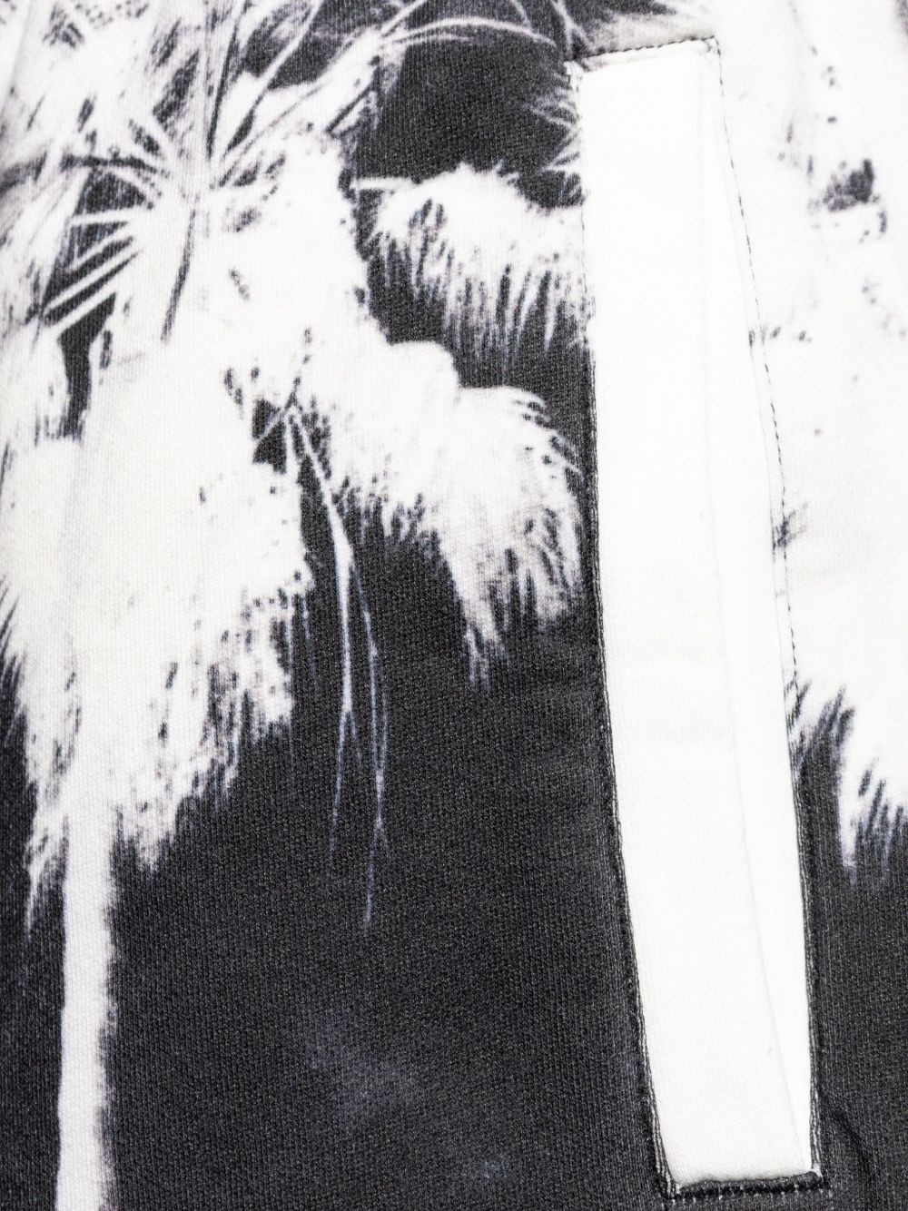 palm-tree print drawstring shorts - 5