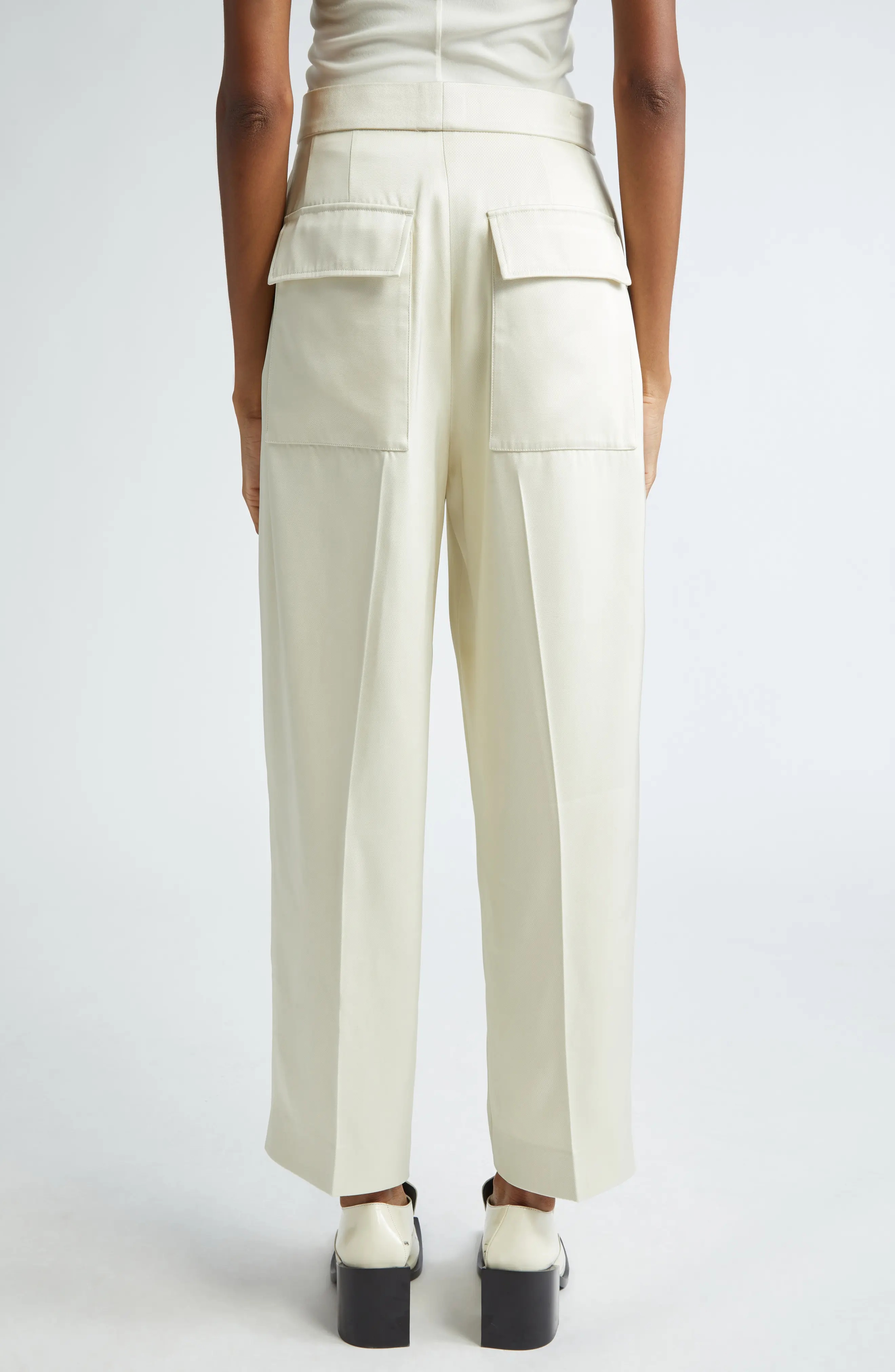 High Waist Wide Leg Trousers - 3