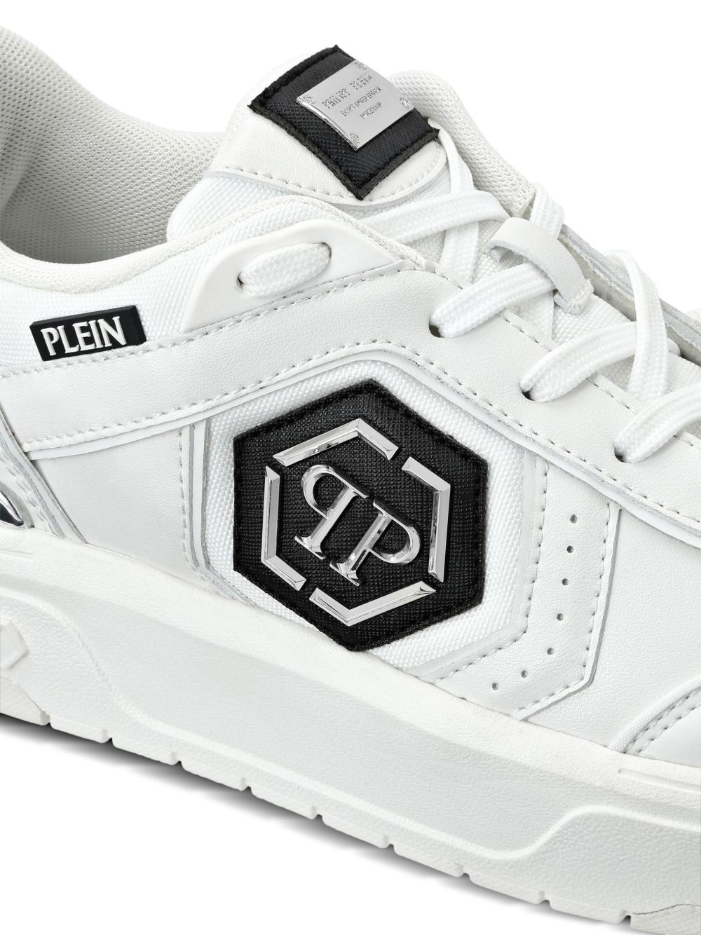 logo-plaque sneakers - 5