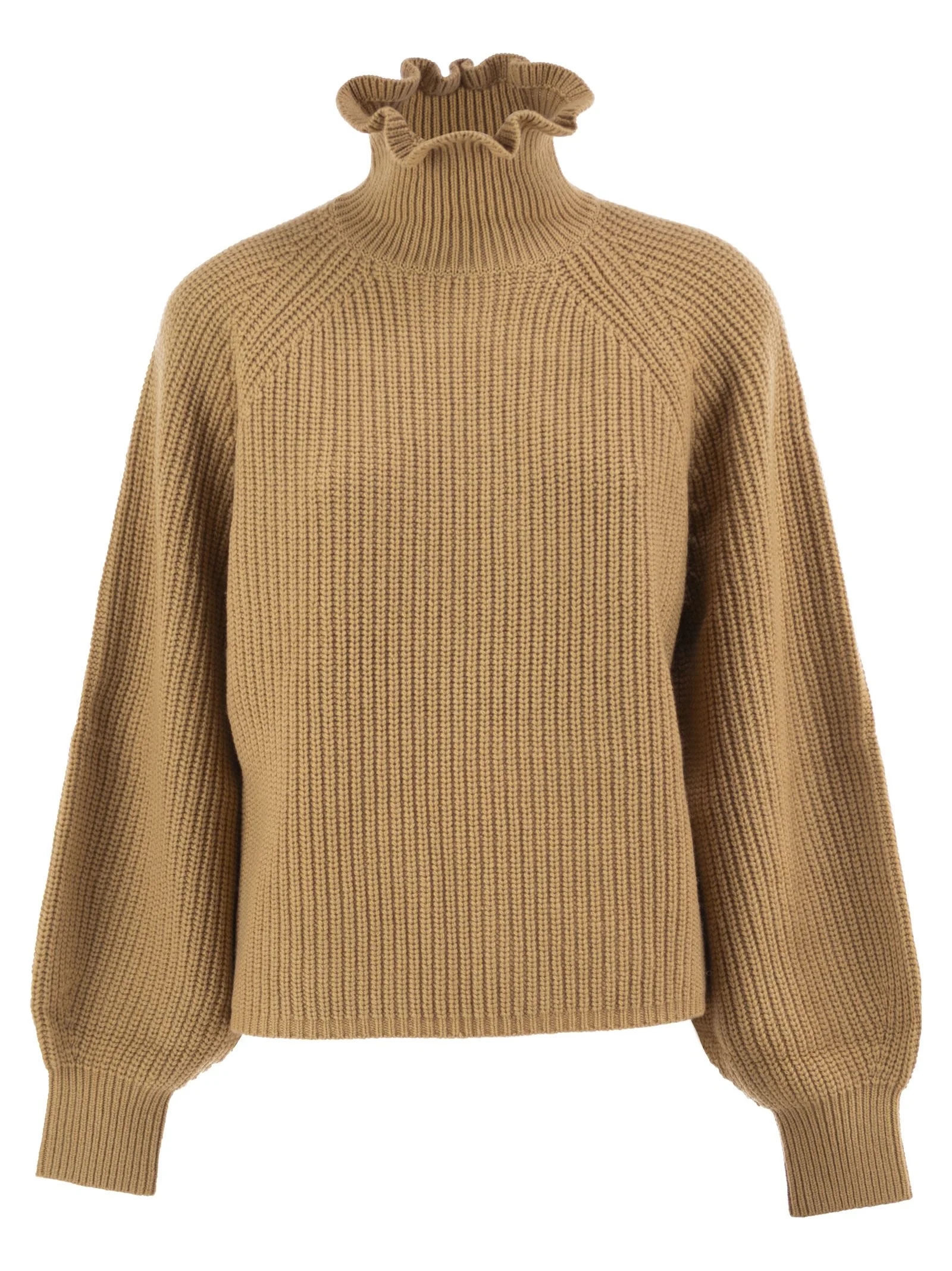 Max Mara Women Mxmpontile - Wool And Cashmere Rib-Knit Roll-Neck Jumper - 1