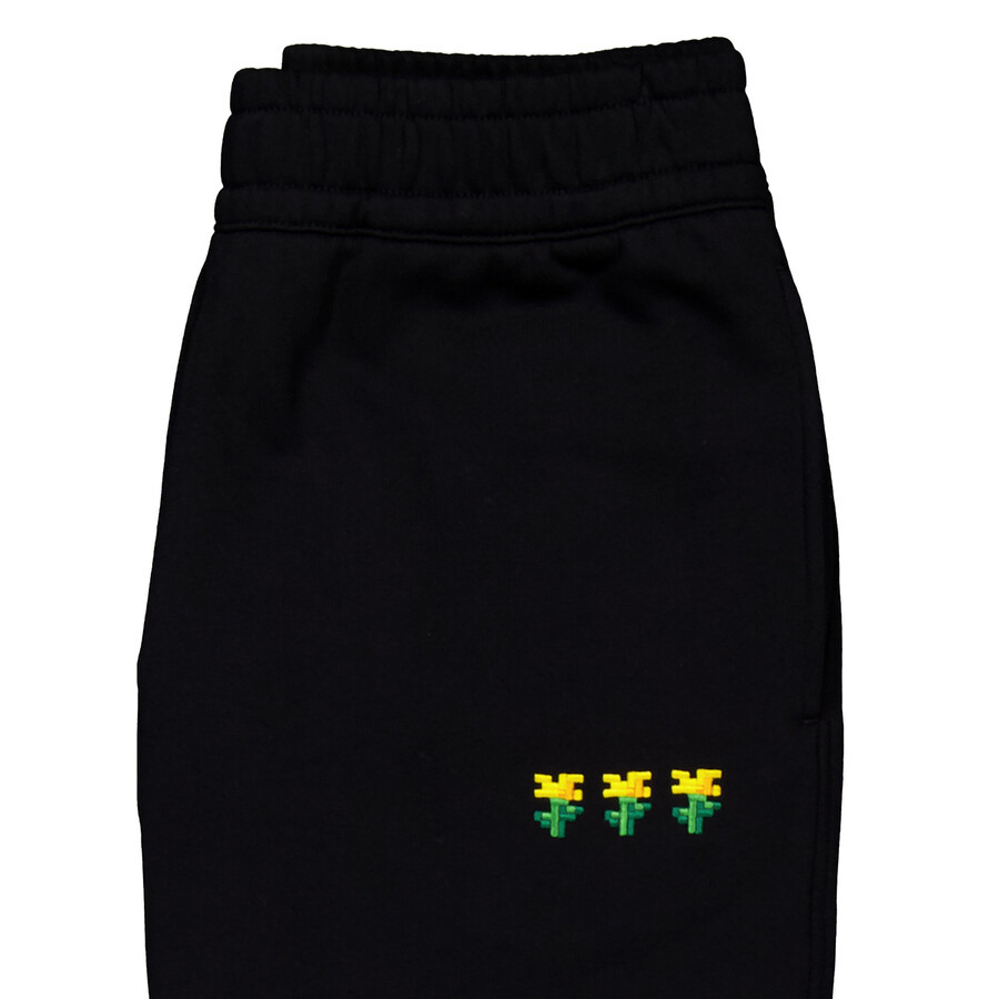 Burberry  x Minecraft Embroidered Floral Cotton Jogging Pants - 3