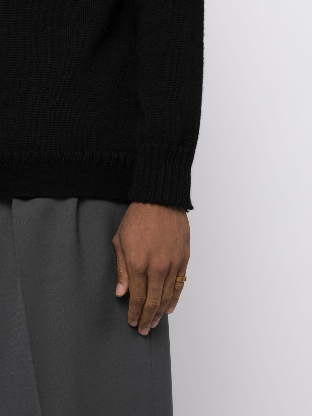 Maison Margiela engraved-logo silver ring - 3