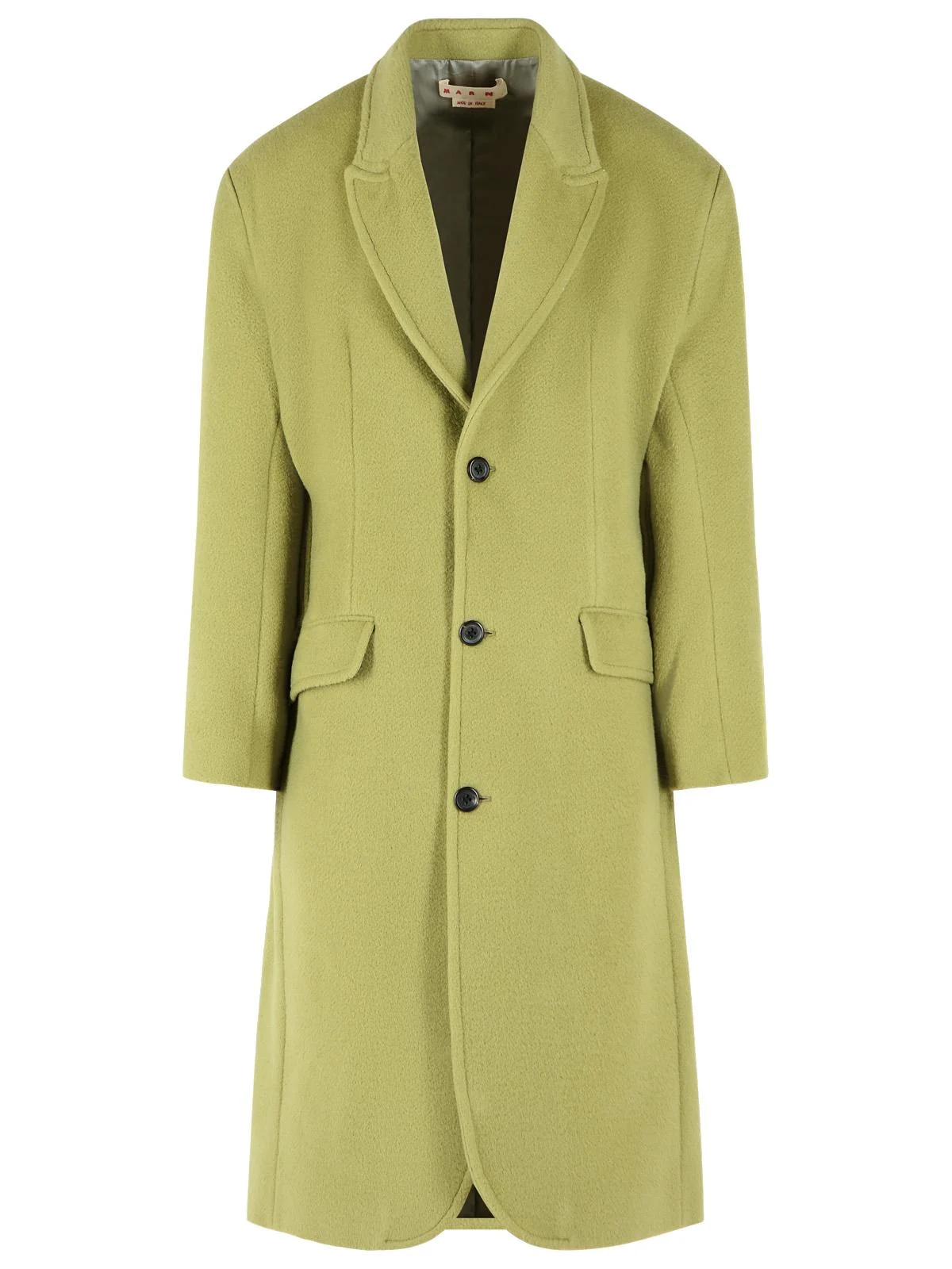 Marni Green Wool Coat Men - 1