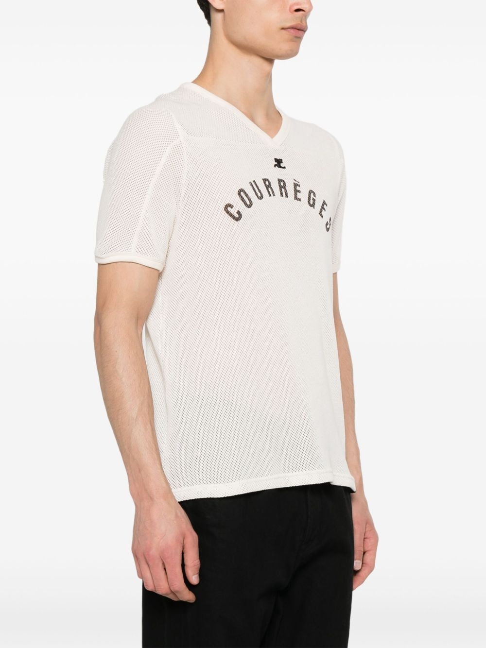 Baseball printed mesh T-shirt - 3