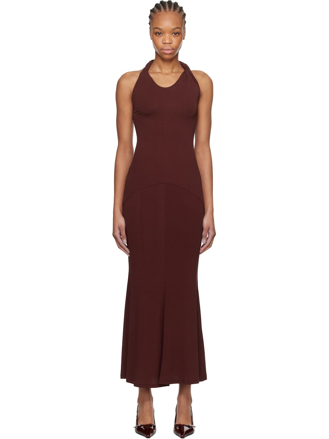 Burgundy Eleanor Maxi Dress - 1