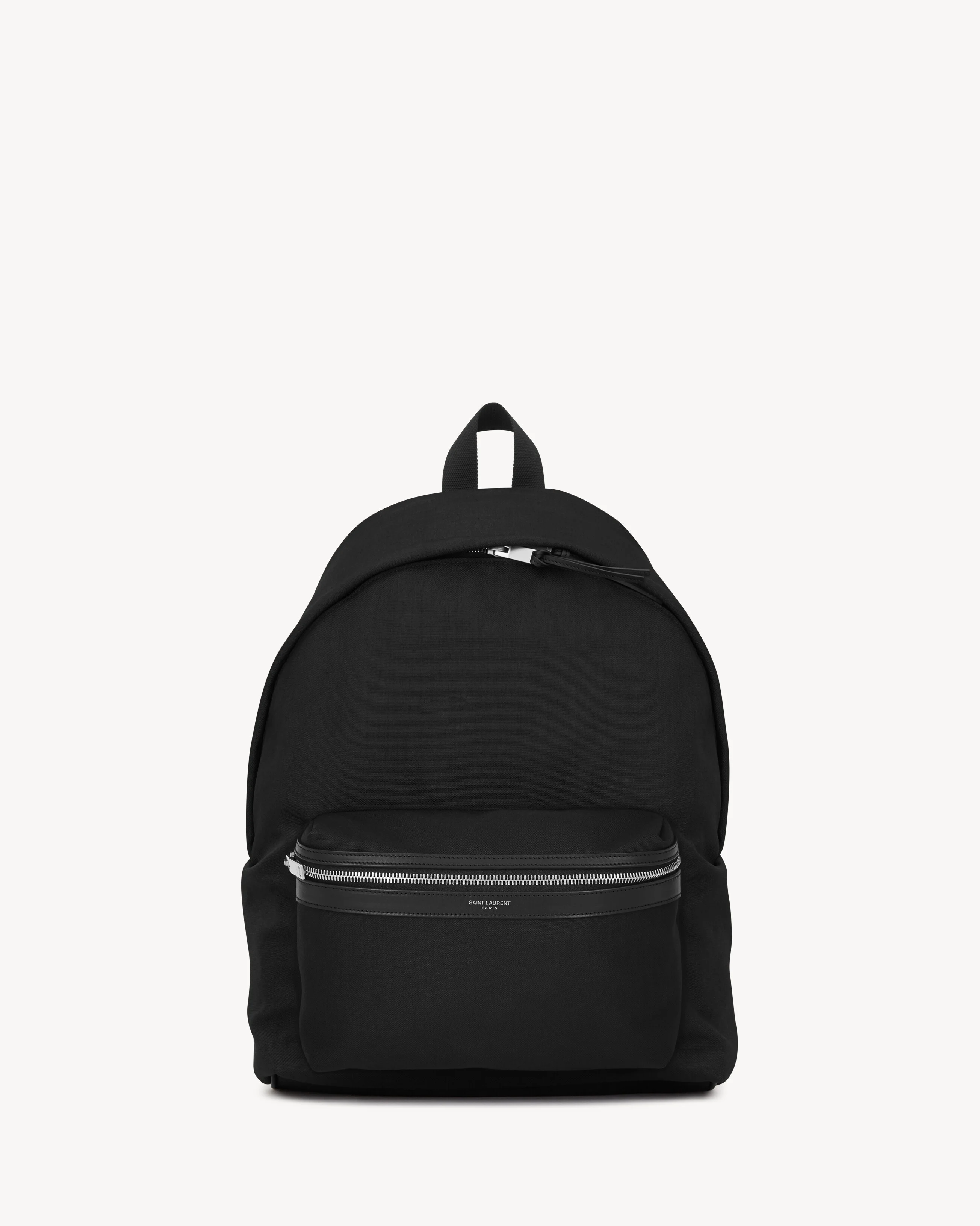 CITY BACKPACK IN CANVAS, NYLON AND LEATHER - 1