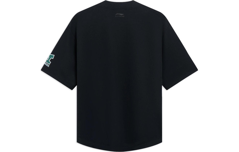 Li-Ning Li-Ning Hoops Graphic Loose Fit Shirt 'Black' AWDT547-1 outlook