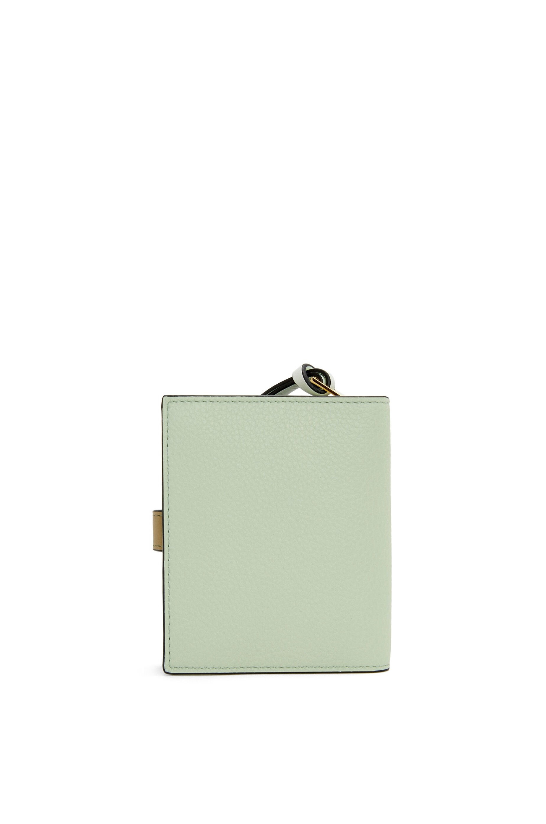 Compact zip wallet in soft grained calfskin - 4