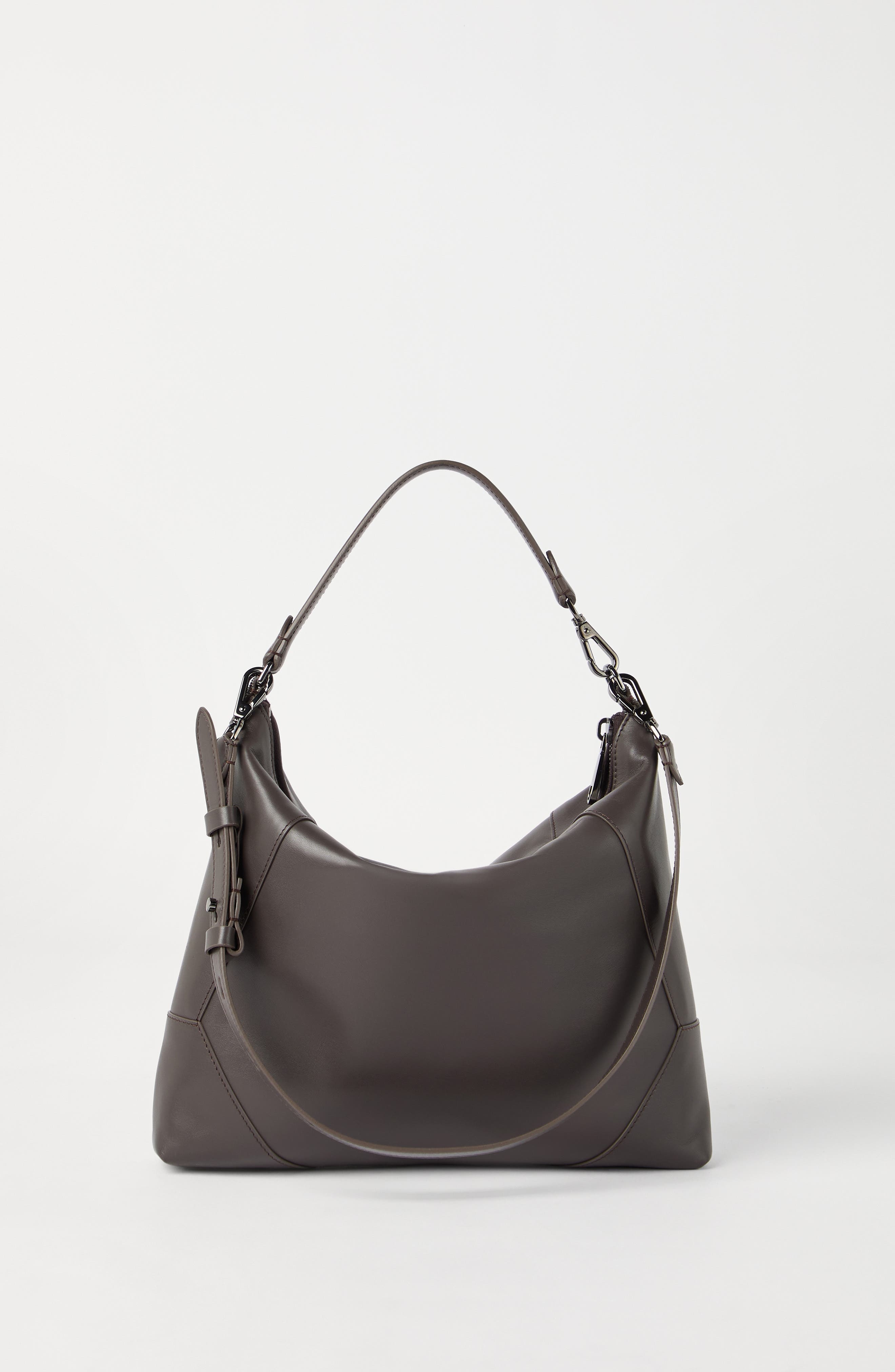 Brunello Cucinelli BC Duo hobo bag in Rust Brown at Nordstrom - 3