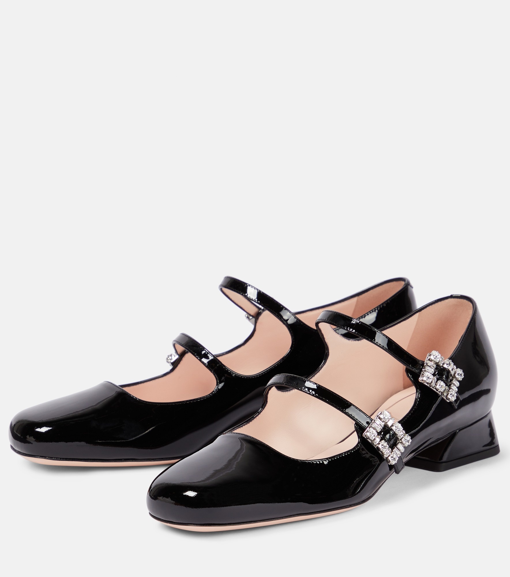 Mini Très Vivier patent leather Mary Jane pumps - 5