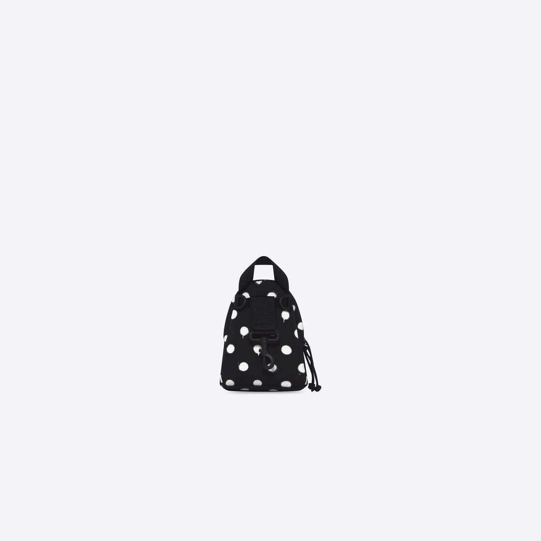 Women's Explorer Mini Backpack Sprayed Polka Dots Printed in Black - 2