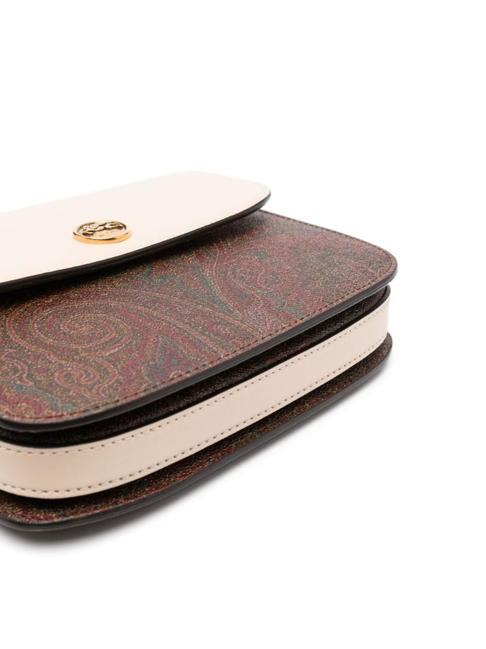 paisley-print panelled crossbody bag - 4