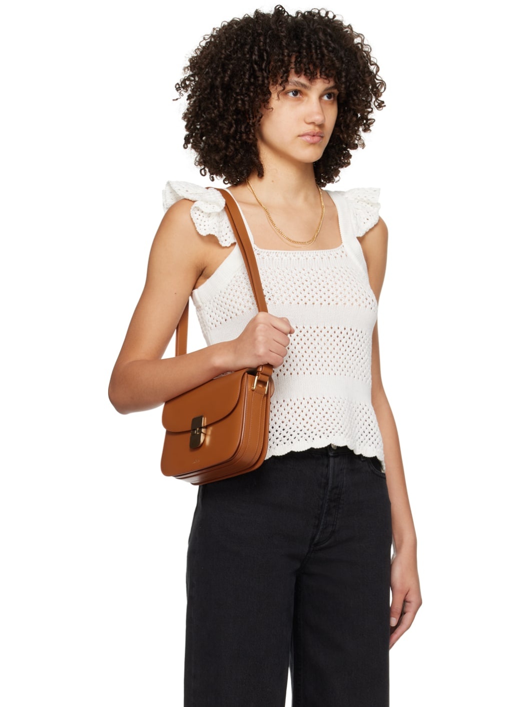 White Crocheted Tank Top - 2