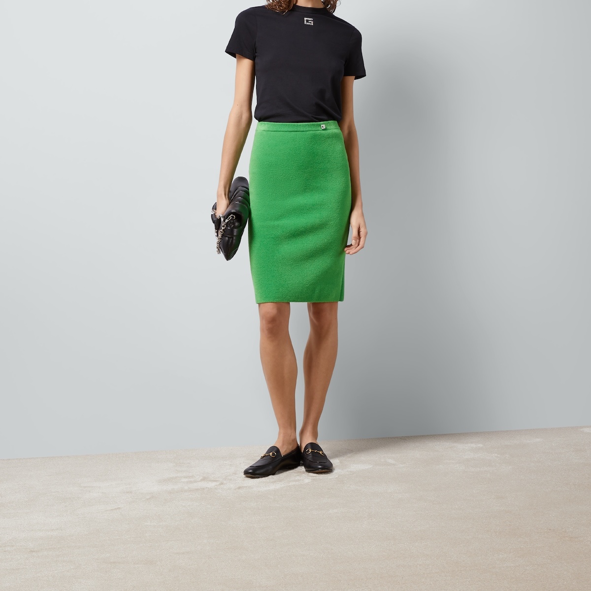 Viscose skirt with Crystal G - 5