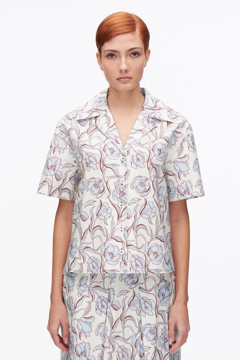 Floral Printed Camp Shirt 3