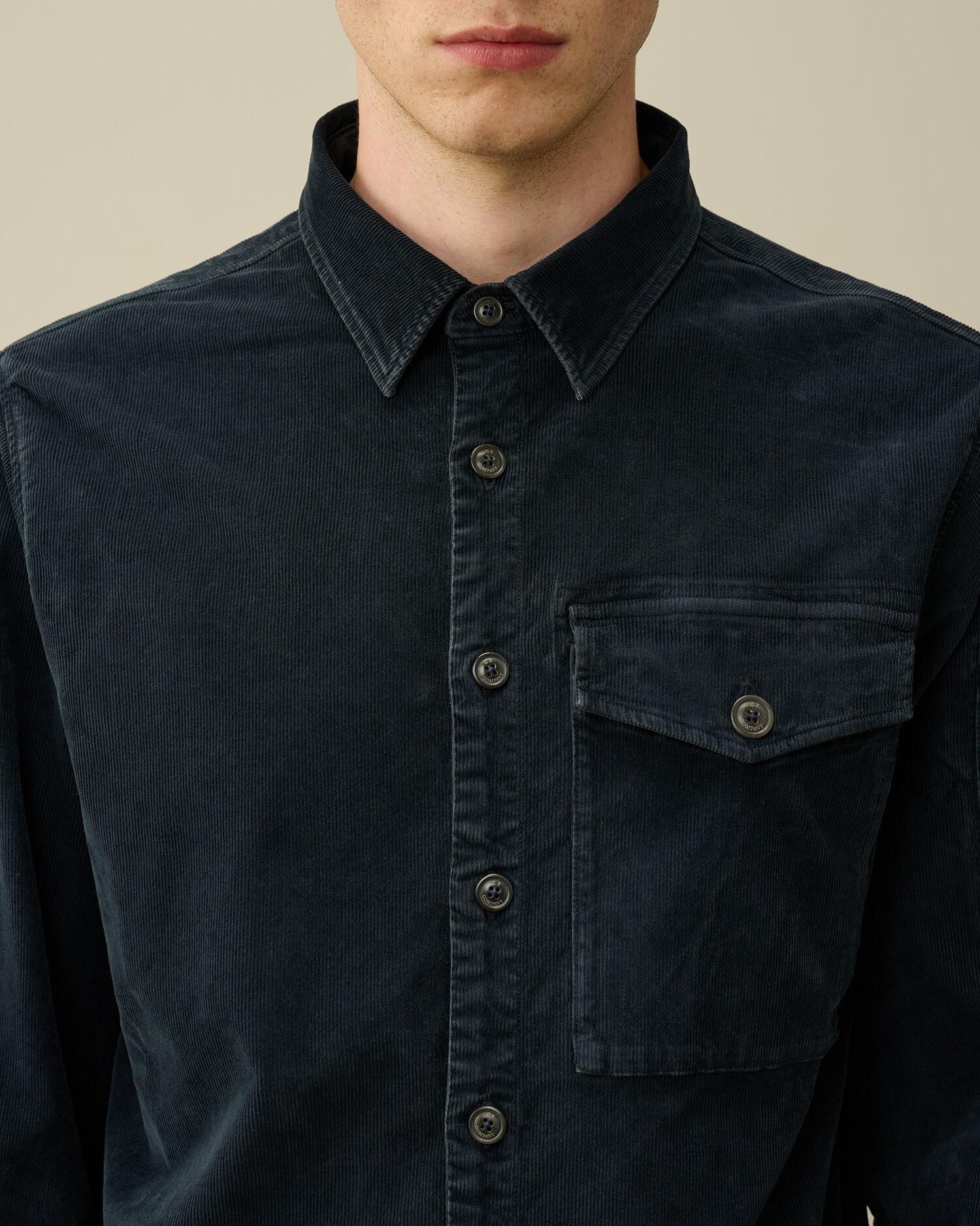Corduroy Lens Buttoned Shirt - 5